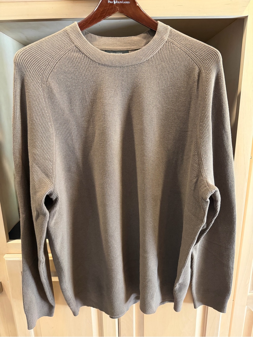 NWT Banana Republic Crewneck Sweater in Taupe Brown XL